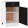 vidaXL Armoire &agrave; tiroirs "Lyon" Noir 50 x 46 x 81,5 cm Bois d'ing&eacute;nierie