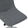 vidaXL Chaise pivotante de salle &agrave; manger Gris fonc&eacute; Tissu