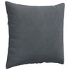 vidaXL Coussins de canapé 2 pcs Gris foncé 45 x 45 cm