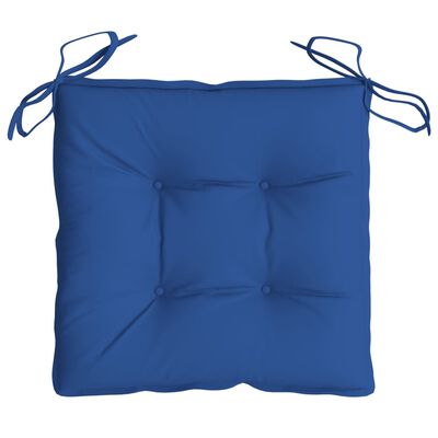 vidaXL Coussins de chaise lot de 6 bleu 40x40x7 cm tissu oxford