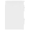 vidaXL Tables de chevet murales 2 pcs blanc 41,5x36x53 cm