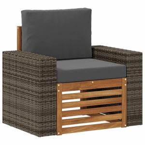 vidaXL Sofa de milieu ext&eacute;rieur Bois d'Acacia Massif Naturel
