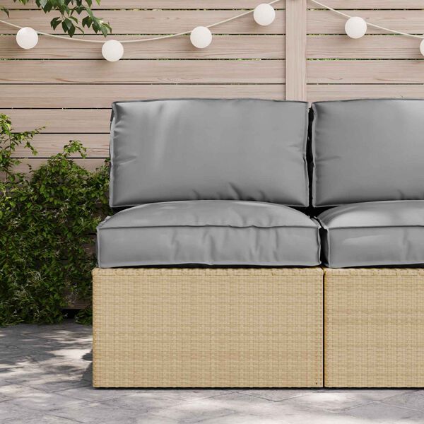 vidaXL Set de coussins de palette 2 pcs Gris Tissu Oxford