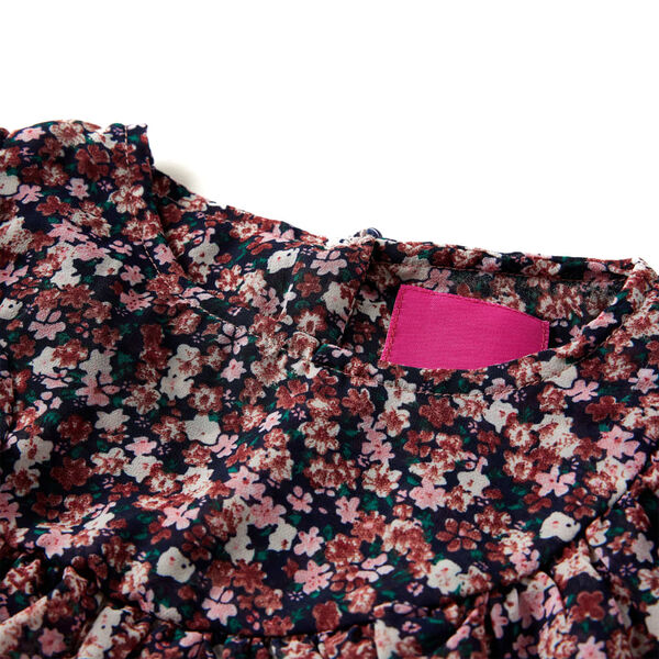Chemise pour enfants à manches longues rose foncé 116