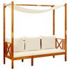 vidaXL Banc de jardin avec auvent Bois d'acacia solide