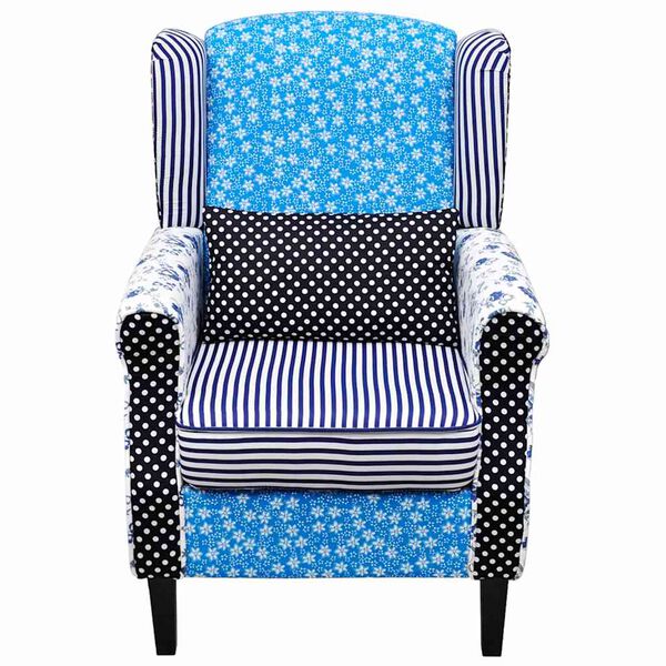vidaXL Fauteuil avec design de patchwork Tissu