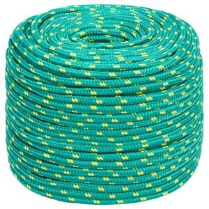 vidaXL Corde utilitaire polyvalente 10 mm 500 m Vert PP