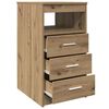 vidaXL Commode ch&ecirc;ne artisanal 40x50x76 cm bois d'ing&eacute;nierie