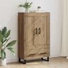 vidaXL Haut Armoire avec tiroir Ch&ecirc;ne artisanal 69,5 x 31 x 115 cm
