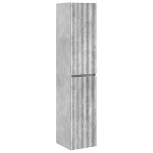 vidaXL Cabinet de Salle de Bain Mural Gris b&eacute;ton 33 x 34,5 x 160 cm