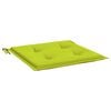 vidaXL Coussins de chaise de jardin lot de 4 vert vif 40x40x4 cm