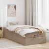 VidaXL Cadre de lit ottoman et matelas cappuccino 100x200cm similicuir