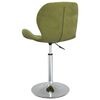 vidaXL Chaises pivotantes &agrave; manger lot de 4 Vert clair Velours