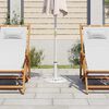 vidaXL Socle de parasol Blanc 40x40x32 cm Fonte