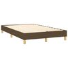 vidaXL Sommier &agrave; lattes de lit matelas et LED Marron fonc&eacute; 120x200 cm