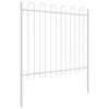 vidaXL Cl&ocirc;ture de jardin 2 pcs Blanc 3,4 x 1,2 m