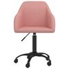 vidaXL Chaise pivotante de salle &agrave; manger Rose Velours