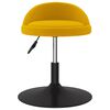 vidaXL Tabouret de bar Jaune moutarde Velours
