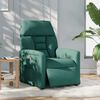 vidaXL Fauteuil inclinable &eacute;lectrique Vert fonc&eacute; Tissu