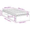 vidaXL Lit de jour avec matelas blanc 100x200 cm bois de pin massif
