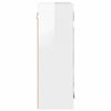 vidaXL Armoire Miroir de Salle de Bain Blanc brillant 60 x 20 x 60 cm