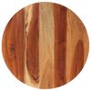 vidaXL Dessus de table bois massif d'acacia rond 15-16 mm 60 cm