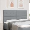 vidaXL T&ecirc;te de lit r&eacute;glable en hauteur Gris clair 180 cm tissu