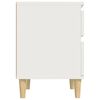 vidaXL Tables de chevet 2 pcs Blanc 40x35x50 cm