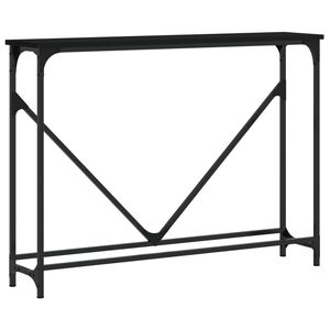 vidaXL Table console noir 102x22,5x75 cm bois d'ing&eacute;nierie