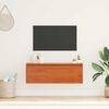 vidaXL Meuble mural Cire marron 100 x 30 x 35 cm Bois de pin massif