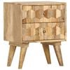 vidaXL Table de chevet 40x30x50 cm Bois de manguier massif