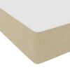 vidaXL Cadre de lit avec matelas Gris Vert Clair 90 x 200 cm tissu