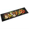 vidaXL Tapis de cuisine lavable impression d'&eacute;pices 45x150 cm velours