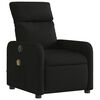 vidaXL Fauteuil de massage inclinable &eacute;lectrique Noir Tissu