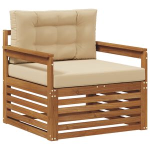 vidaXL Canap&eacute; d&rsquo;ext&eacute;rieur Bois d'acacia massif et polyester