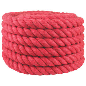 vidaXL Corde en Jute 30 mm Rouge Jute 100% Tossa