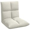 vidaXL Fauteuil de sol Cr&egrave;me 50 x 61 x 57 cm Velours