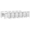 vidaXL Ensemble de salle à manger pour jardin 13 pcs Blanc Rattan Polt