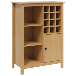 vidaXL Cabinet &agrave; vin HILL Marron miel 79.5 x 40 x 107.5 cm