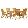 vidaXL Ensemble de salle &agrave; manger pour jardin 7 pc Marron