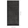 vidaXL Tapis &agrave; poils souples antid&eacute;rapant 115x170 cm Anthracite