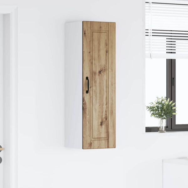 vidaXL Armoire de cuisine avec porte Ch&ecirc;ne artisanal 30 x 31 x 100 cm