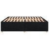 vidaXL Cadre de lit sans matelas noir 180x200 cm tissu