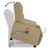 vidaXL Fauteuil de massage Cappuccino Similicuir