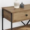 vidaXL Table console avec tiroir Marron 100 x 34,5 x 75 cm bois