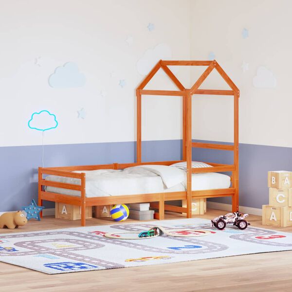 vidaXL Toit de lit pour enfants 108x70x176,5 cm bois de pin massif