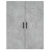 vidaXL Armoires murales 2 pcs gris béton 69,5x34x90 cm