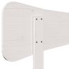 vidaXL T&ecirc;te de lit blanc 140 cm bois massif de pin