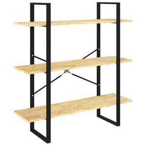vidaXL Biblioth&egrave;que &agrave; 3 niveaux 100x30x105 cm Bois de pin massif