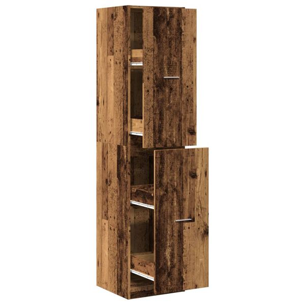 vidaXL Armoire d'apothicaire vieux bois 40x41x174,5 cm bois ingénierie